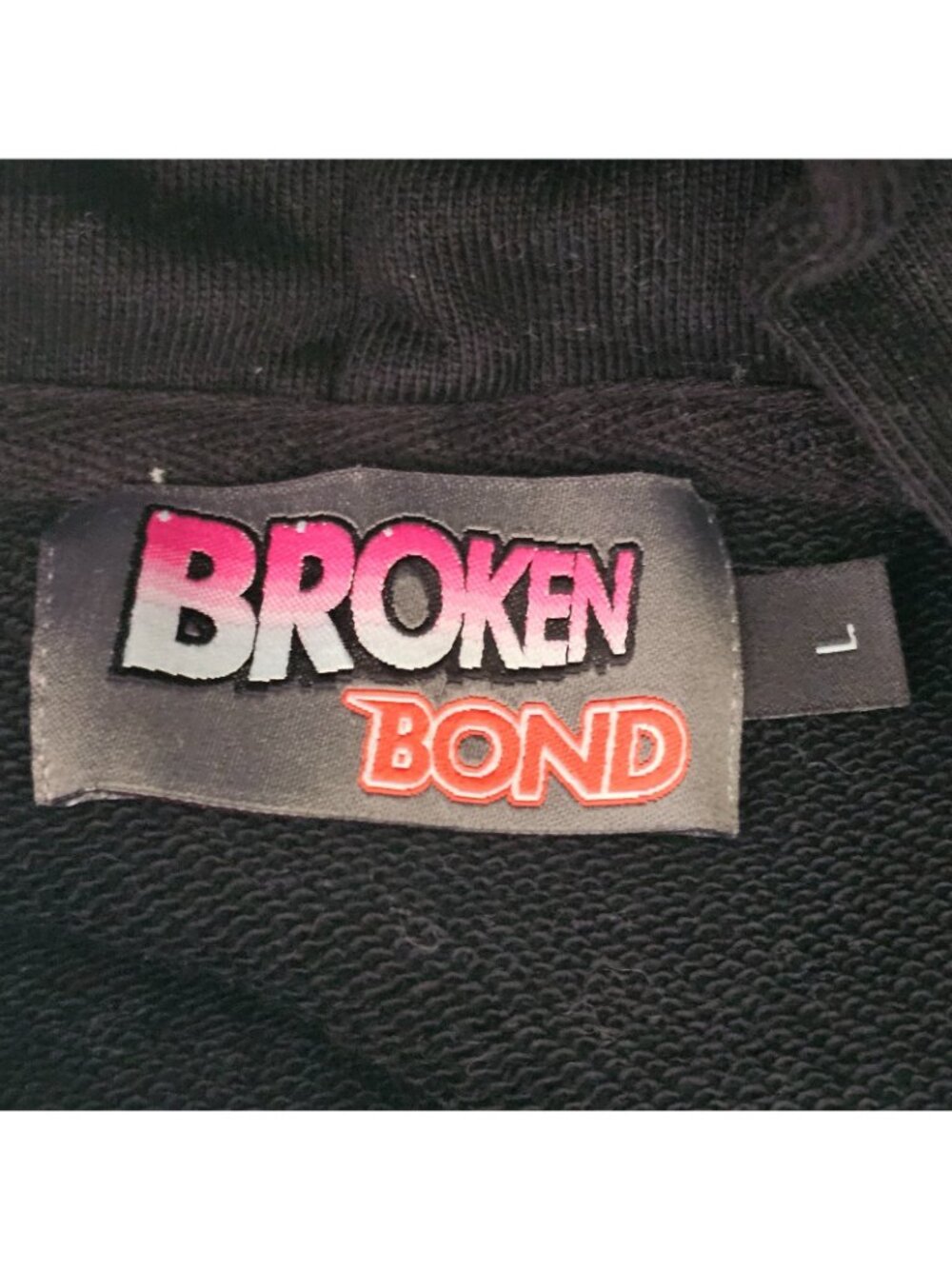 Broken Bond Hoodie L Black JoJos Bizarre Adventure Jolyne Cujoh Graphic Pullover - Picture 7 of 11